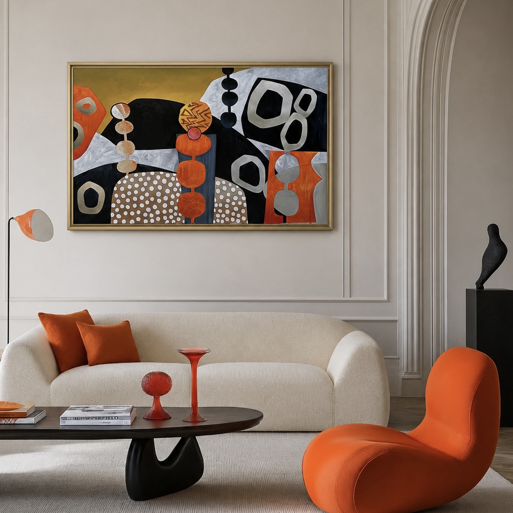 Abstrait orange