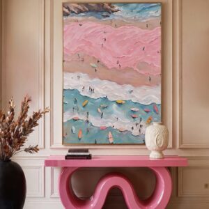 Plage rose
