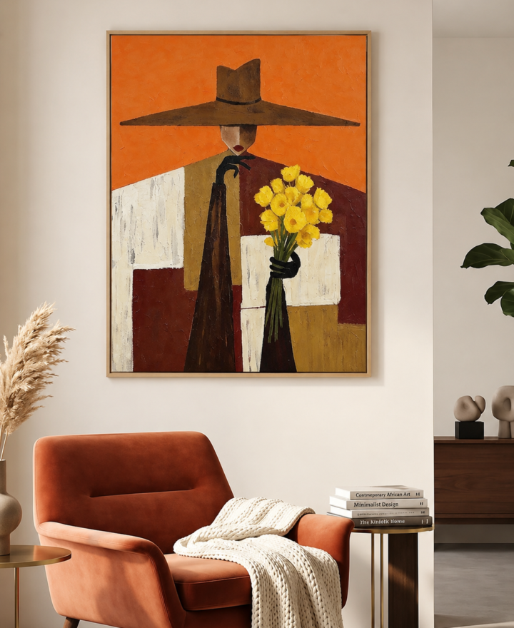 tableau imprimé Femme Hermes