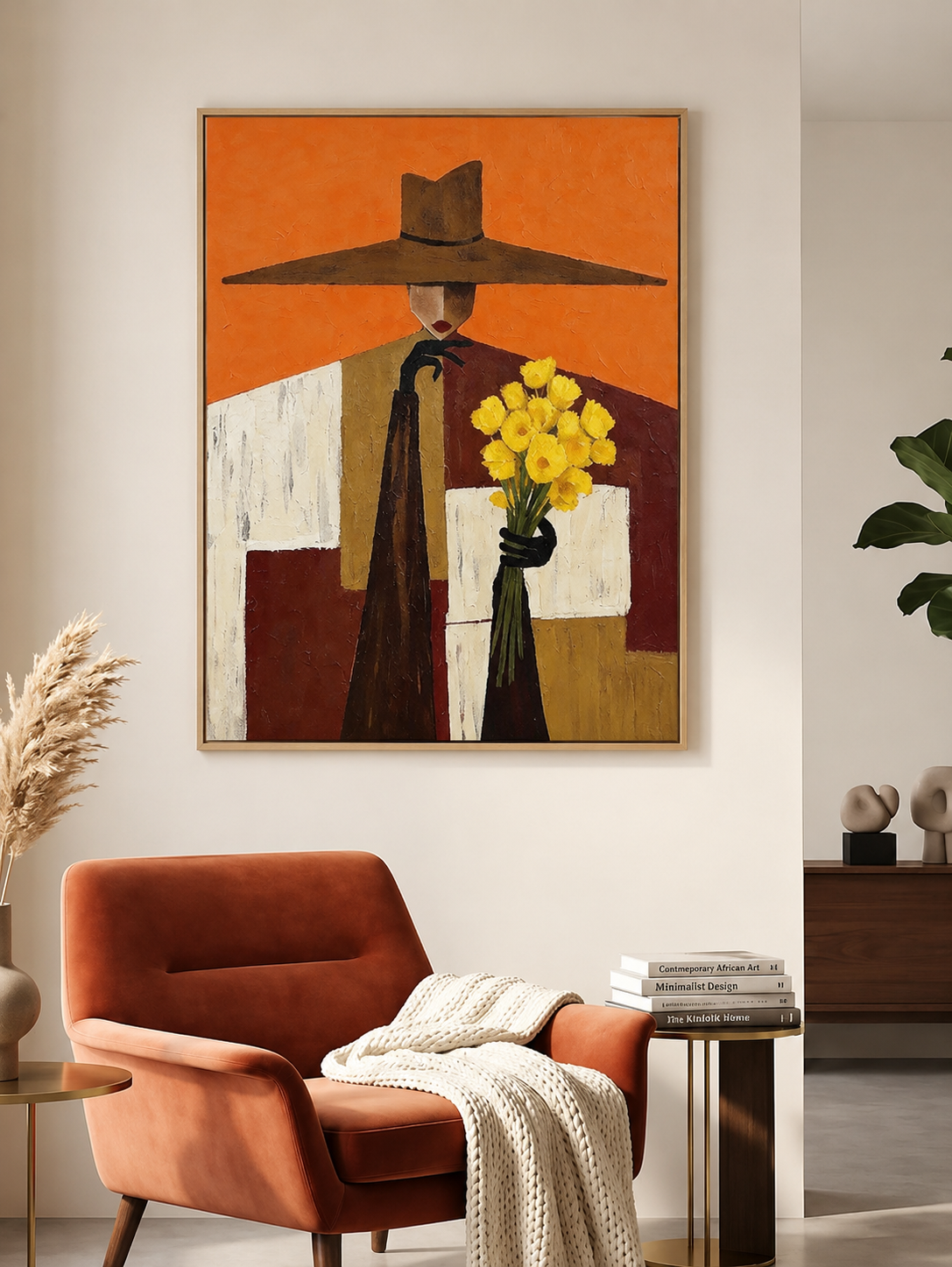 tableau imprimé Femme Hermes