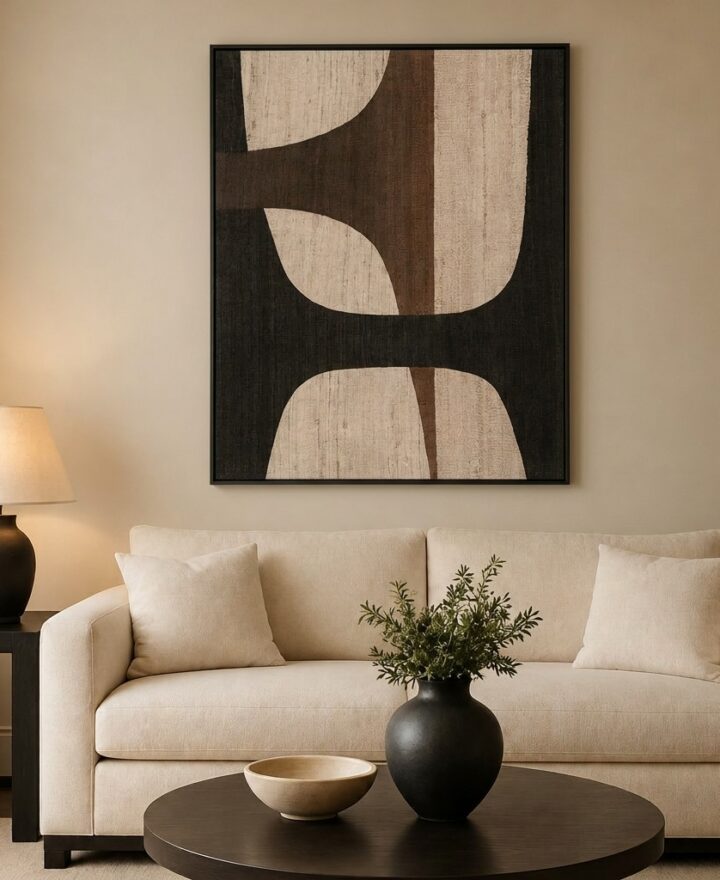 tableau imprimé Beige minimalist
