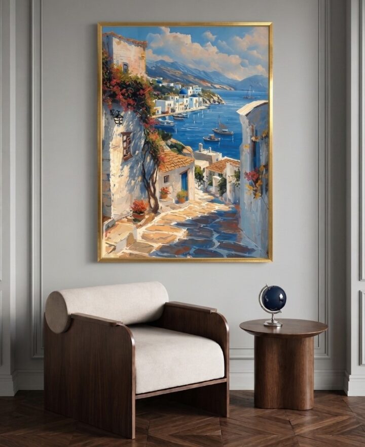 Amour du grèce tableau imprimé