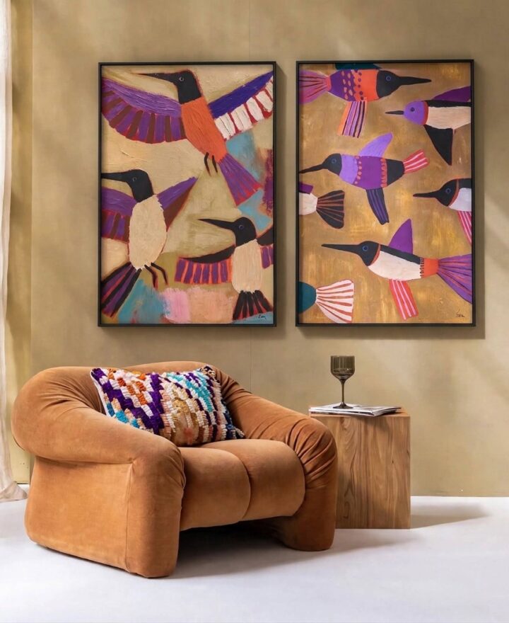 tableaux imprimé Symphonie d'Oiseaux