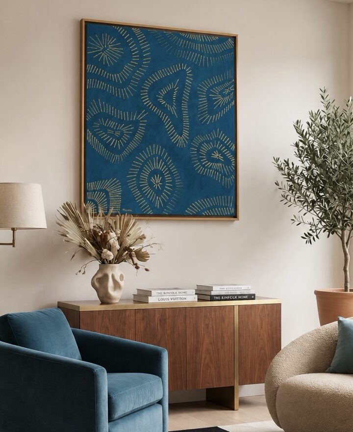 Éclat Bleu peinture